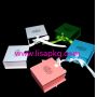 Ribbon closure white small gift box with black logo​