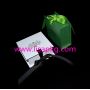 Ribbon closure white small gift box with black logo​