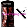 Black best selling 11 by 22 inches hair packaging bags 