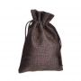Colorful personalized logo printed stand up pouch jute drawstring jewelry pouch