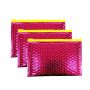 Custom logo pink zipper bubble bag envelope 