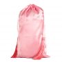 Large Pink Satin silk hair wig Bag with tassels custom