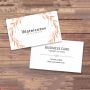 Custom Printed paper business cards with own logo 