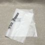 Custom logo transparent zipper bag for clothing