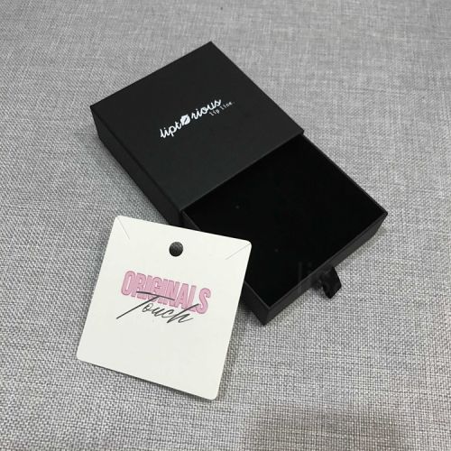 Custom Small slide Jewelry paper gift box packagings with logo 