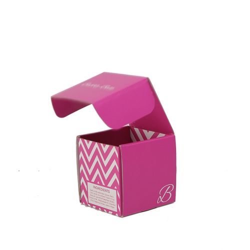 Custom print pink wholesale strong gift candle boxes packaging with logo 