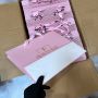 Custom matte pink paper bag shopping for boutique wig hair clothing gifts shoes cosmetics makeup