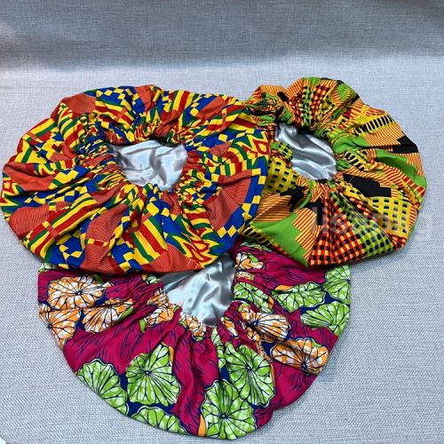 Custom printed african bonnets hats caps with your label