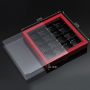Custom Red paper square chocolate box with plastic tray