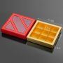 Custom Square red pink chocolate box with window