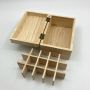 Custom bamboo essential oil storage box with lock