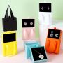 Custom sliding small drawer jewelry box with ribbon handle