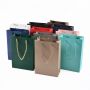 Custom small pink blue gift jewelry paper bag packaging for jewelry box