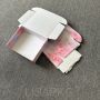 Custom recycled shipping box logo printed pink luxury corrugated folding kraft paper packaging clothing storage Box