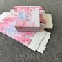 Custom recycled shipping box logo printed pink luxury corrugated folding kraft paper packaging clothing storage Box