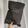 Plastic Storage Black Self-sealing Clothing Bag Plastic Bag Frosted Seal Support Logo Printing Zipper Lock Packaging Bag